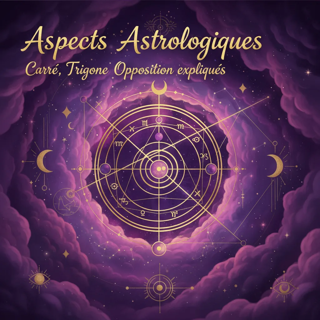 Aspects Astrologiques : Carré, Trigone, Opposition expliqués